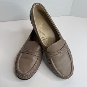 SAS Easier Tripad Comfort Leather Loafers Mocha/Beige Sz 7M